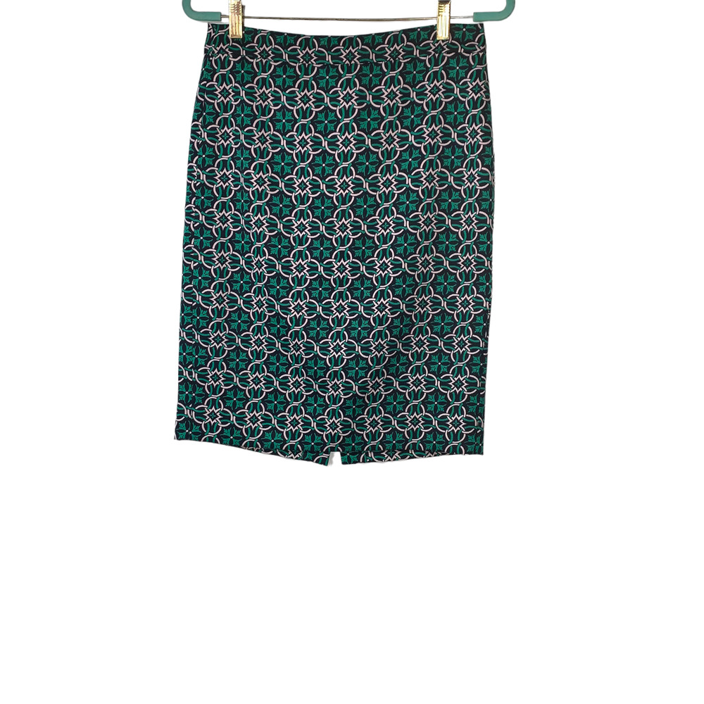 J.Crew Pencil Skirt Geometric Patterned Skirt size 4